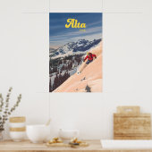Alta Utah Skigebied Reisposter Poster (Keuken)
