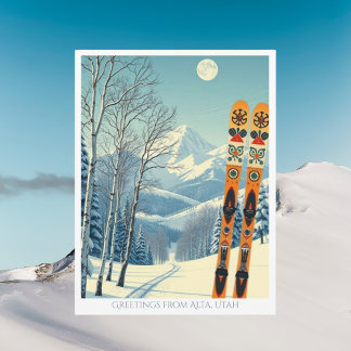 Alta Utah skigebied resort vakantie Ansichtkaart Briefkaart