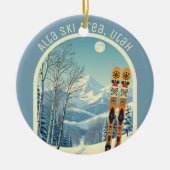 Alta Utah skigebied souvenir Keramisch Ornament (Voorkant)