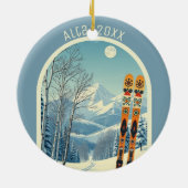 Alta Utah skigebied souvenir Keramisch Ornament (Achterkant)