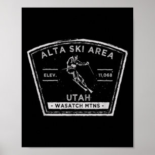 Alta Utah Sneeuwskiën Poster
