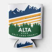 Alta Utah Wasatch Mountains Blikjeskoeler (Voorkant)