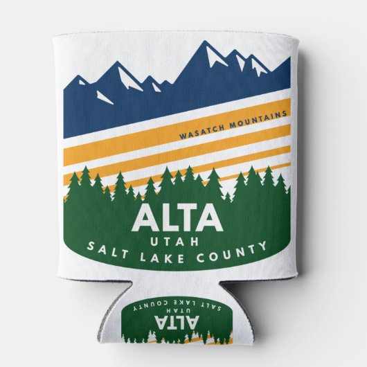 Alta Utah Wasatch Mountains Blikjeskoeler (Achterkant)