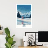 Alta Utah Winter Berglandschap Poster - Utah (Thuiskantoor)