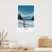 Alta Utah Winter Berglandschap Poster - Utah (Keuken)