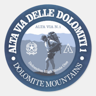 Alta Via 1 Ronde Sticker