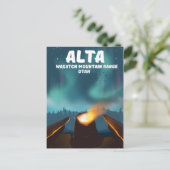 Alta Wasatch bergketen Utah Briefkaart (Staand voorkant)