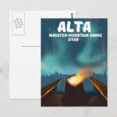 Alta Wasatch bergketen Utah Briefkaart (Voorkant / Achterkant)