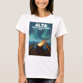 Alta Wasatch Mountain Range Utah T-shirt (Voorkant)