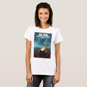 Alta Wasatch Mountain Range Utah T-shirt (Voorkant volledig)