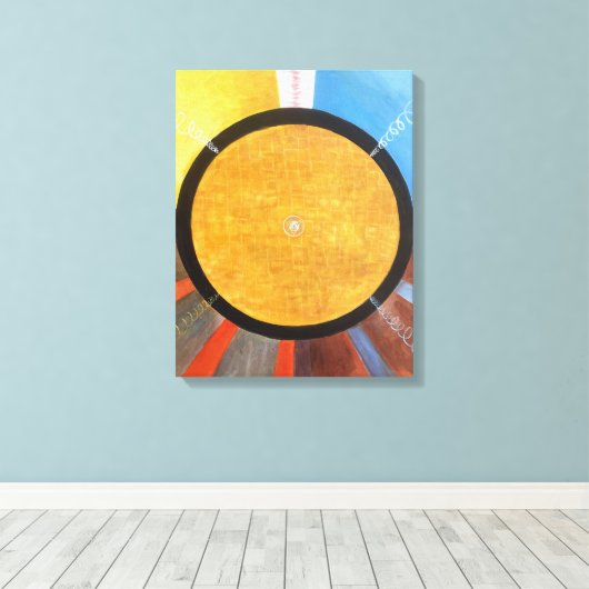 Altaarstuk 3 | Hilma af Klint | Canvas Afdruk (Insitu (Houten vloer))