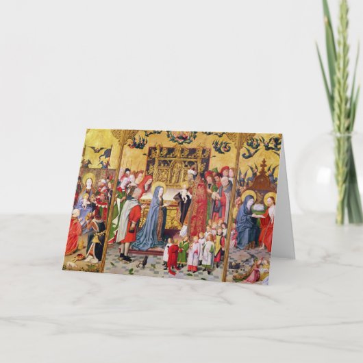 Altaarstuk van de Zeven Vreugden van Virgin Kaart (Voorkant)