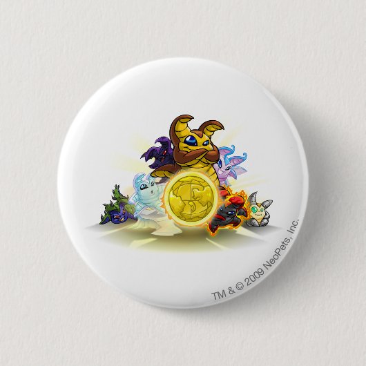 Altador Cup 2010 Groep Yooyu Ronde Button 5,7 Cm (Voorkant)