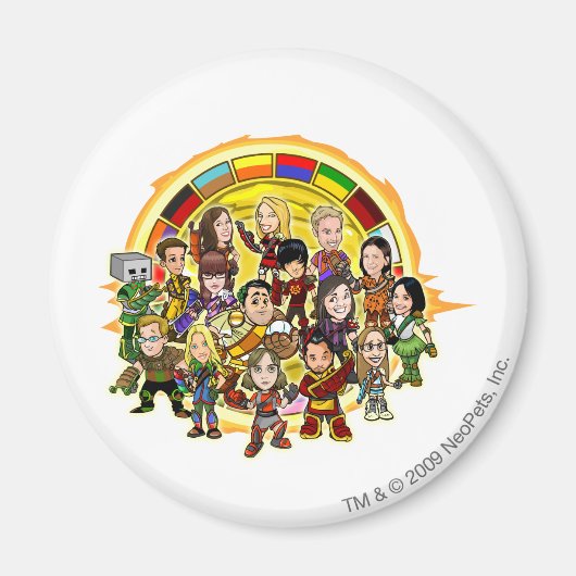 Altador Cup-groep Magneet (Voorkant)