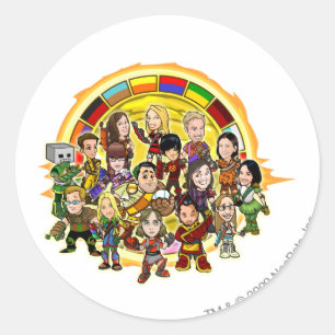 Altador Cup-groep Ronde Sticker