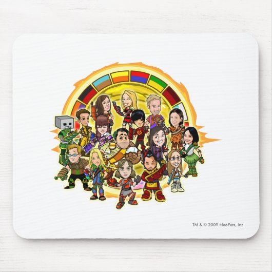 Altador Cup Personeelsgroep Muismat (Voorkant)