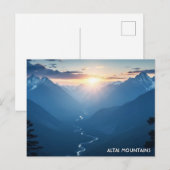 Altai-gebergte Mongolië reizen Briefkaart (Voorkant / Achterkant)