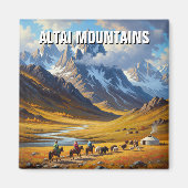 Altai Mountain Mongolië reizen Magneet (Voorkant)