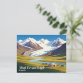 Altai Tavan Bogd Nationaal Park Mongolië Briefkaart (Staand voorkant)