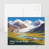 Altai Tavan Bogd Nationaal Park Mongolië Briefkaart (Voorkant / Achterkant)