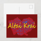 Altaj kraj feestdagenkaart (Voorkant / Achterkant)
