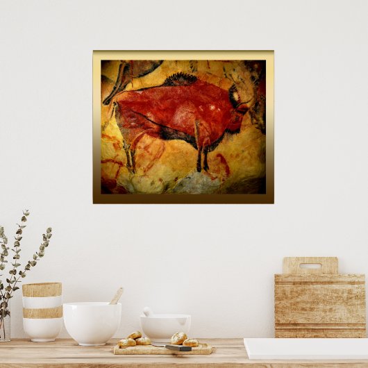 Altamira Bison 3 Poster (Keuken)