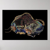 Altamira Bison in Psychedelivision Poster (Voorkant)