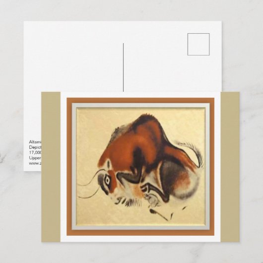 ALTAMIRA GROT (Spanje) art Briefkaart (Voorkant / Achterkant)