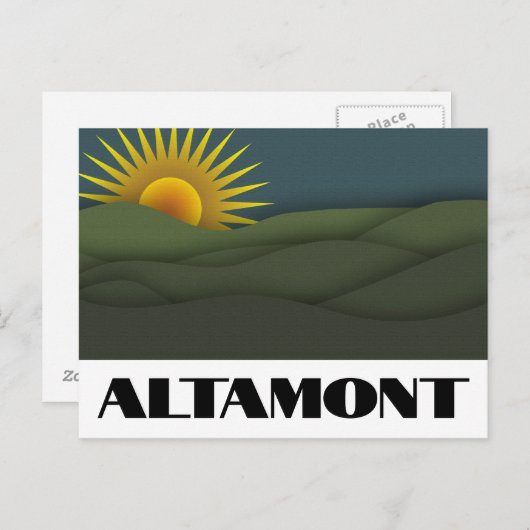 Altamont California Locatie van gratis concert in  Briefkaart (Voorkant / Achterkant)