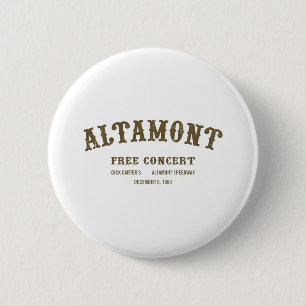 Altamont Free Concert Ronde Button 5,7 Cm