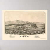 Altamont, NY Panoramic Map - 1889 Poster (Voorkant)