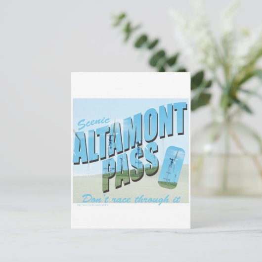 Altamont Pass Briefkaart (Staand voorkant)