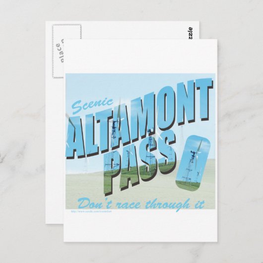 Altamont Pass Briefkaart (Voorkant / Achterkant)