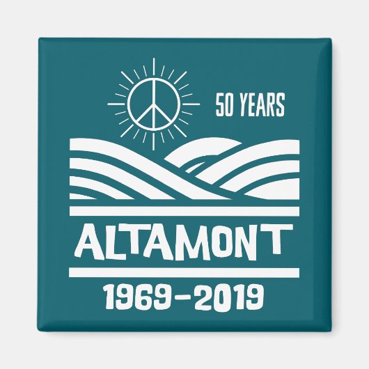 Altamont Speedway 1969-2019 50e verjaardag Magneet (Voorkant)