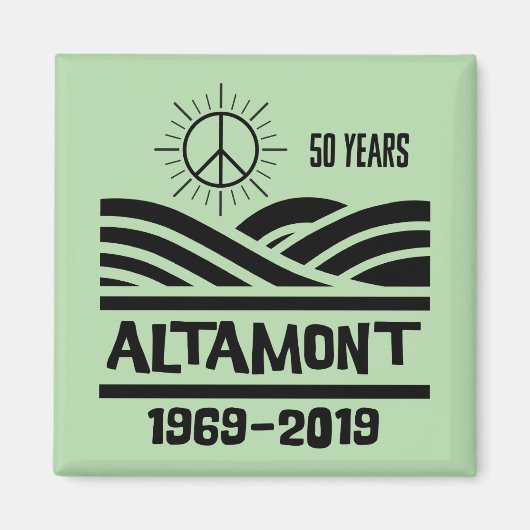 Altamont Speedway 1969-2019 50th Anniversary Magneet (Voorkant)