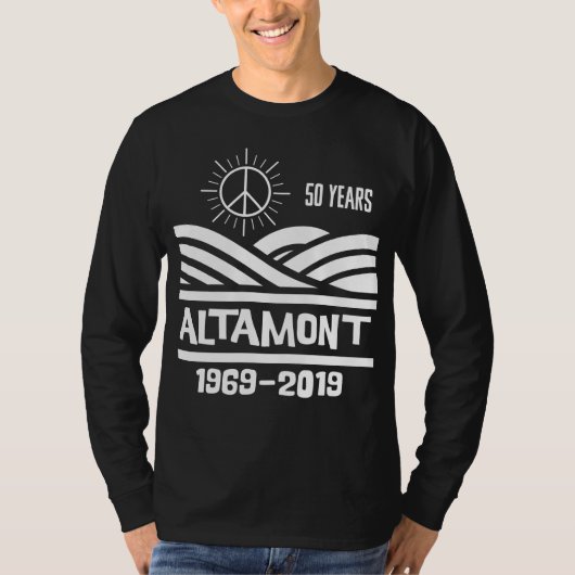 Altamont Speedway 1969-2019 50th Anniversary T-shirt (Voorkant)
