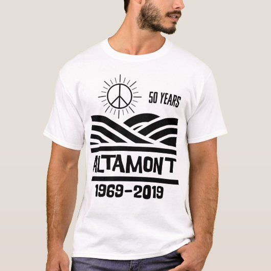 Altamont Speedway 1969-2019 50th Anniversary  T-shirt (Voorkant)