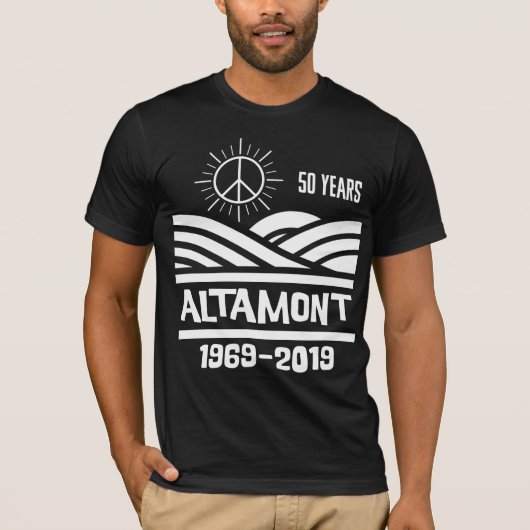 Altamont Speedway 1969-2019 50th Anniversary T-shirt (Voorkant)