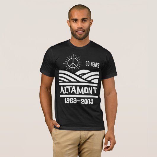 Altamont Speedway 1969-2019 50th Anniversary T-shirt (Voorkant volledig)