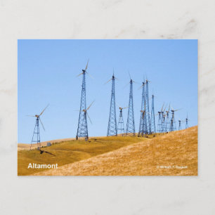 Altamont Windmills California Products Briefkaart
