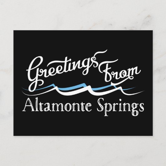 Altamonte Springs-watergolven Briefkaart (Voorkant)