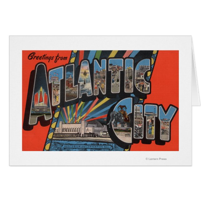 Altantic City, New Jersey - Large Letter (Voorkant Horizontaal)