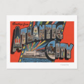Altantic City, New Jersey - Large Letter Briefkaart (Voorkant)