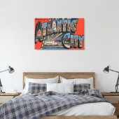 Altantic City, New Jersey - Large Letter Canvas Afdruk (Insitu (Slaapkamer))