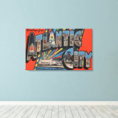 Altantic City, New Jersey - Large Letter Canvas Afdruk (Insitu (Houten vloer))