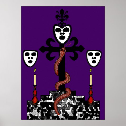 Altar Afbeelding voor Baron Samedi en de Guede Poster (Voorkant)
