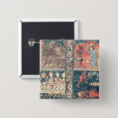 Altar frontal of St. Michael Vierkante Button 5,1 Cm (Voorkant /achterkant)