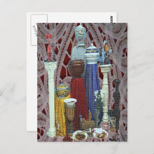 ALTAR IFA YORUBA BRIEFKAART (Voorkant / Achterkant)