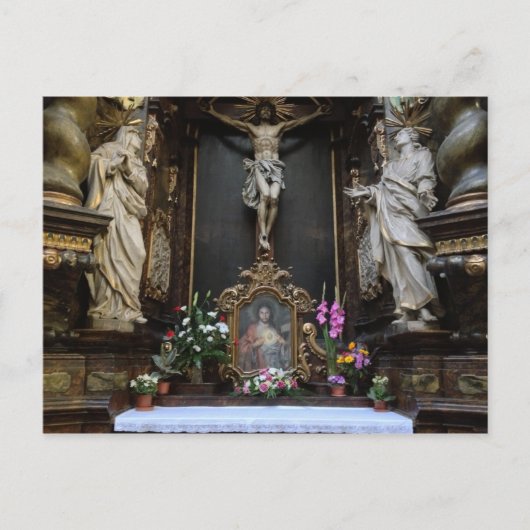 Altar in het Briefkaart Praag (Voorkant)