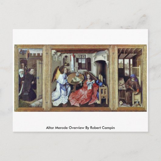 Altar Merode overzicht van Robert Campin Briefkaart (Voorkant)
